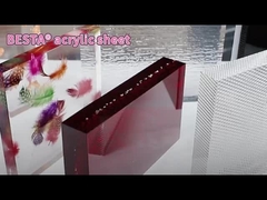 2.8mm-15mm Lembar Akrilik Berwarna Toko Optik Lampu Papan Iklan