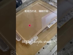 Lembar akrilik transparan bertekstur transparan PMMA 6mm butir batu