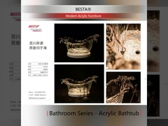 Furnitur Akrilik Bening Kamar Mandi Akrilik Untuk Penampilan Modern Dan Minimalis