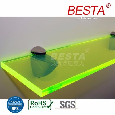 2.8mm-15mm Lembar Akrilik Berwarna Toko Optik Lampu Papan Iklan