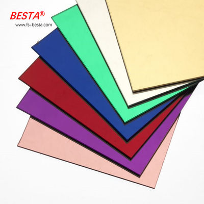 Mandi Dekoratif Cermin Dua Cara Lembar Akrilik OEM Tersedia 1.20g/Cm3 Densitas