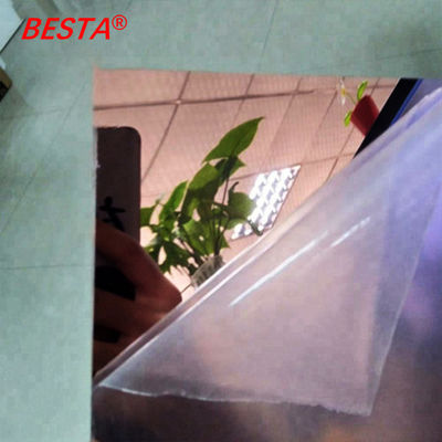 Lembar cermin Perspex dekoratif yang dapat disesuaikan dengan film pelindung Pe yang tahan abrasi
