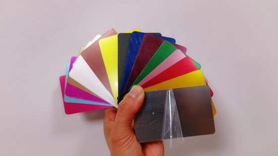 Modern Silver Mirror Acrylic Sheets Untuk Laser Cutting Cuaca Buktinya