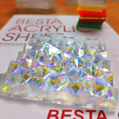 Dekorasi Pernikahan Berwarna-warni Cerah Iridescent Acrylic Sheet mempesona