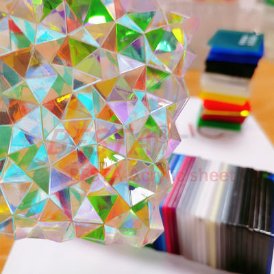 Dekorasi Pernikahan Berwarna-warni Cerah Iridescent Acrylic Sheet mempesona