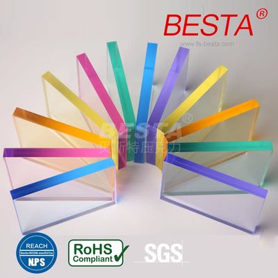 Plexiglass berwarna lempeng acrylic Cast untuk pemisah dinding ruang partisi