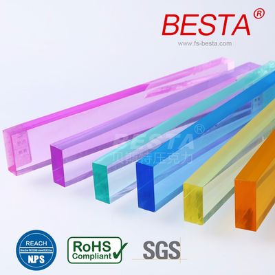 Plexiglass berwarna lempeng acrylic Cast untuk pemisah dinding ruang partisi