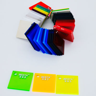 Permukaan yang halus Virgin Extruded Acrylic Sheet tahan UV dengan ketahanan cuaca yang sangat baik